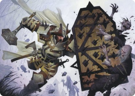 Estwald Shieldbasher Art Card [Innistrad: Crimson Vow Art Series] Magic: The Gathering