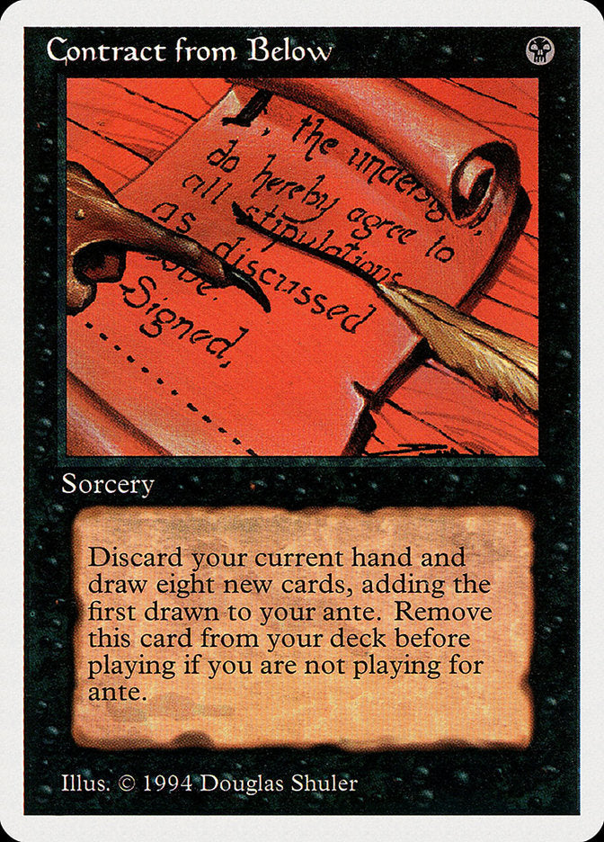 Contract from Below [Summer Magic / Edgar] Magic: The Gathering