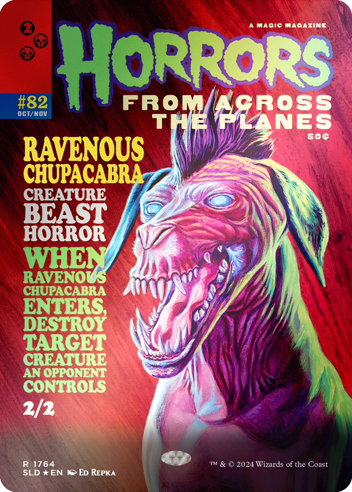 Ravenous Chupacabra (1764) (Rainbow Foil) [Secret Lair Drop Series] Magic: The Gathering
