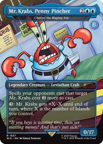 Mr. Krabs, Penny Pincher - Charix, the Raging Isle [Secret Lair Drop Series] Magic: The Gathering