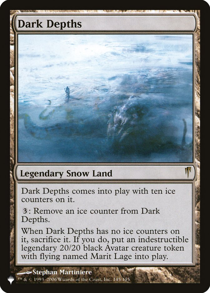 Dark Depths [The List] Magic: The Gathering