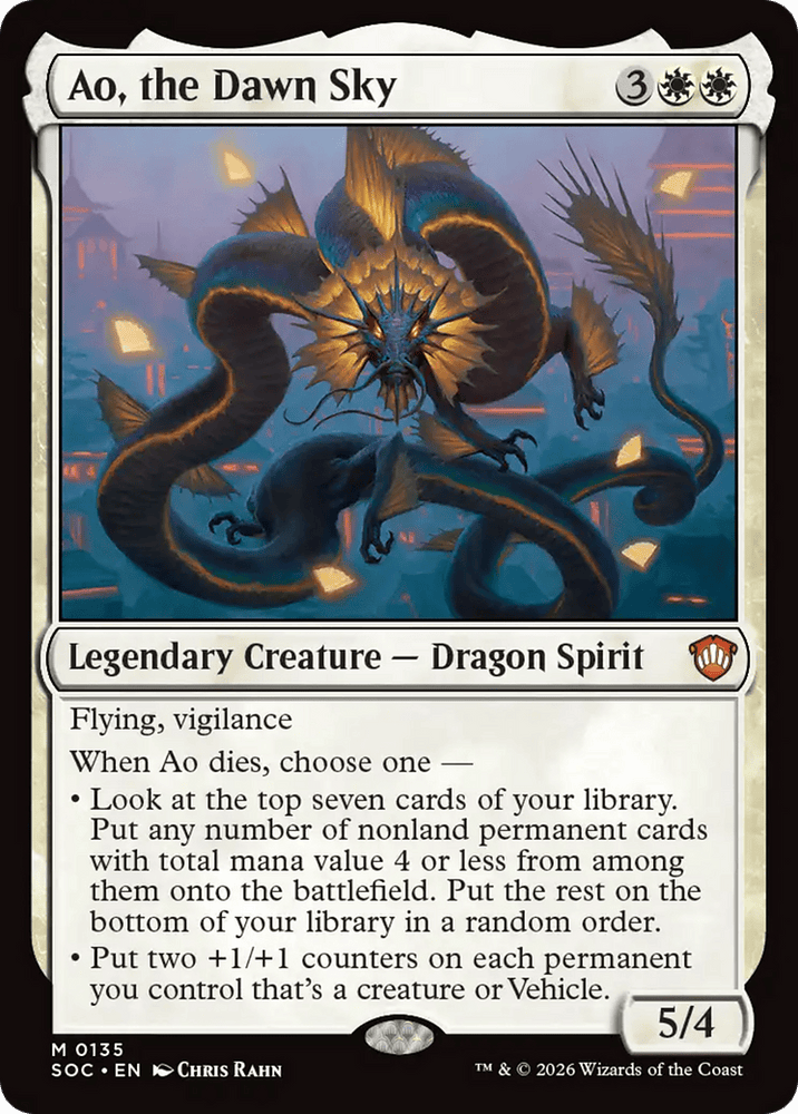 Ao, the Dawn Sky [Secrets of Strixhaven Commander]