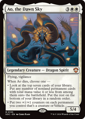 Ao, the Dawn Sky [Secrets of Strixhaven Commander]