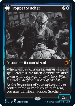 Poppet Stitcher // Poppet Factory [Innistrad: Double Feature] Magic: The Gathering