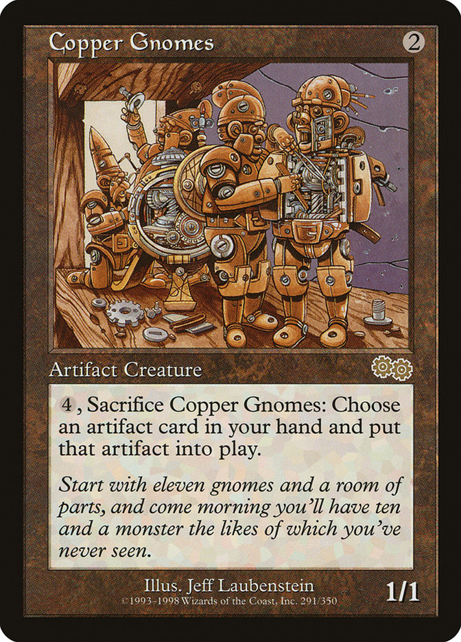 Copper Gnomes [Urza's Saga] Magic: The Gathering
