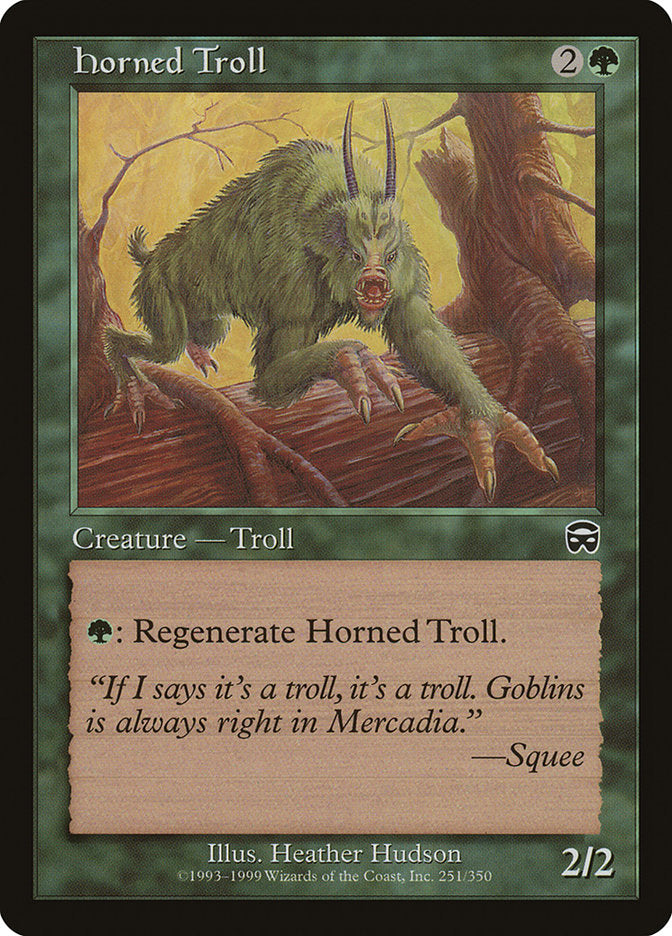 Horned Troll [Mercadian Masques] Magic: The Gathering