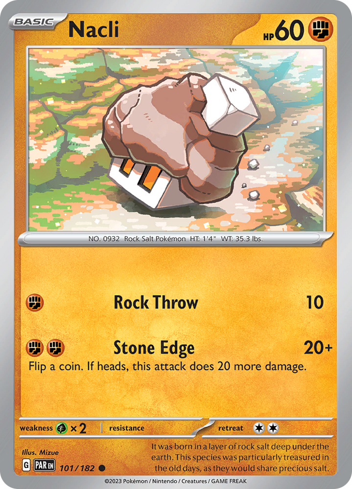 Nacli (101/182) [Scarlet & Violet: Paradox Rift] Pokémon