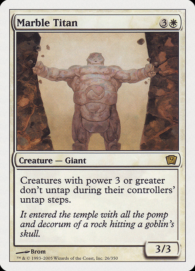 Marble Titan [Ninth Edition] Magic: The Gathering