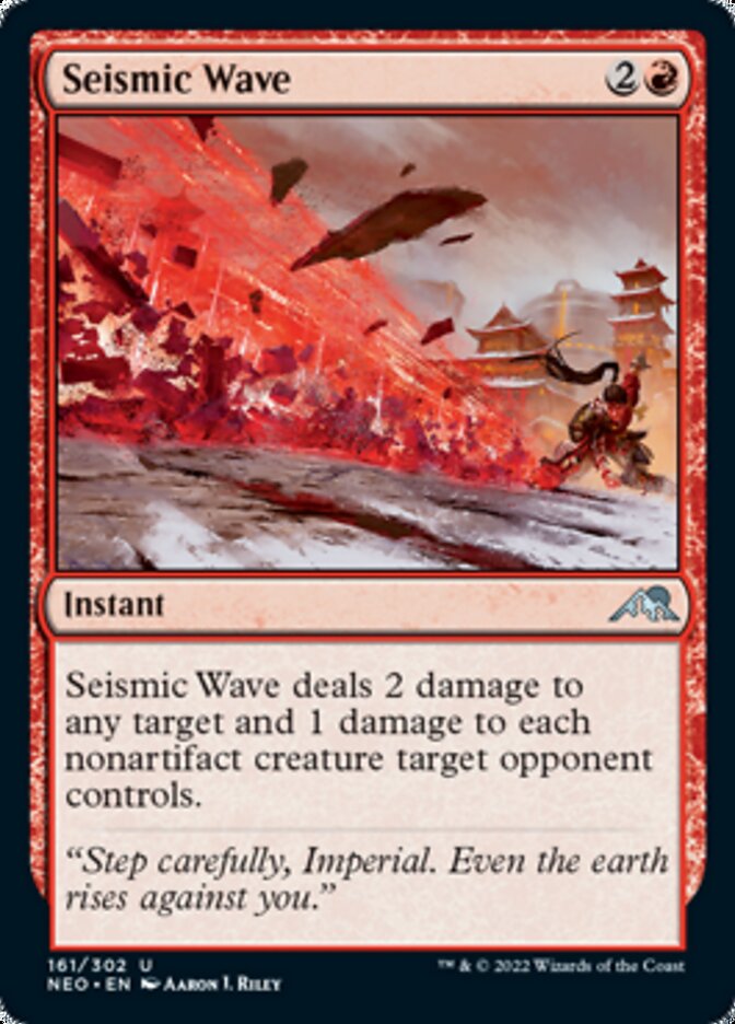 Seismic Wave [Kamigawa: Neon Dynasty] Magic: The Gathering