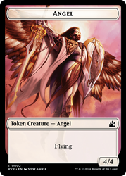 Goblin (0008) // Angel (0002) Double-Sided Token [Ravnica Remastered Tokens] Magic: The Gathering