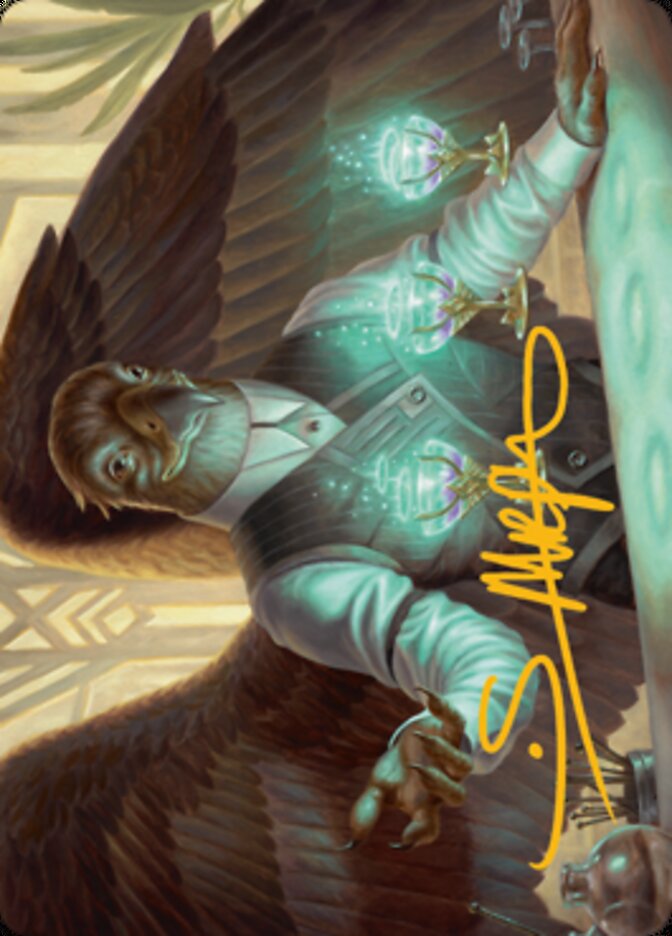 Speakeasy Server Art Card (Gold-Stamped Signature) [Streets of New Capenna Art Series] Magic: The Gathering