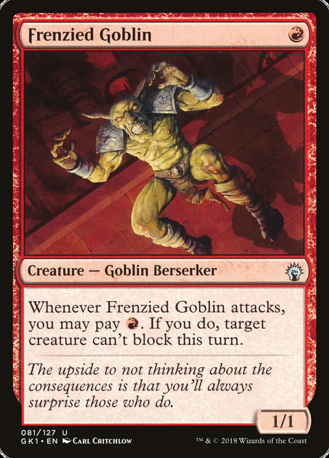Frenzied Goblin [Guilds of Ravnica Guild Kit] Magic: The Gathering