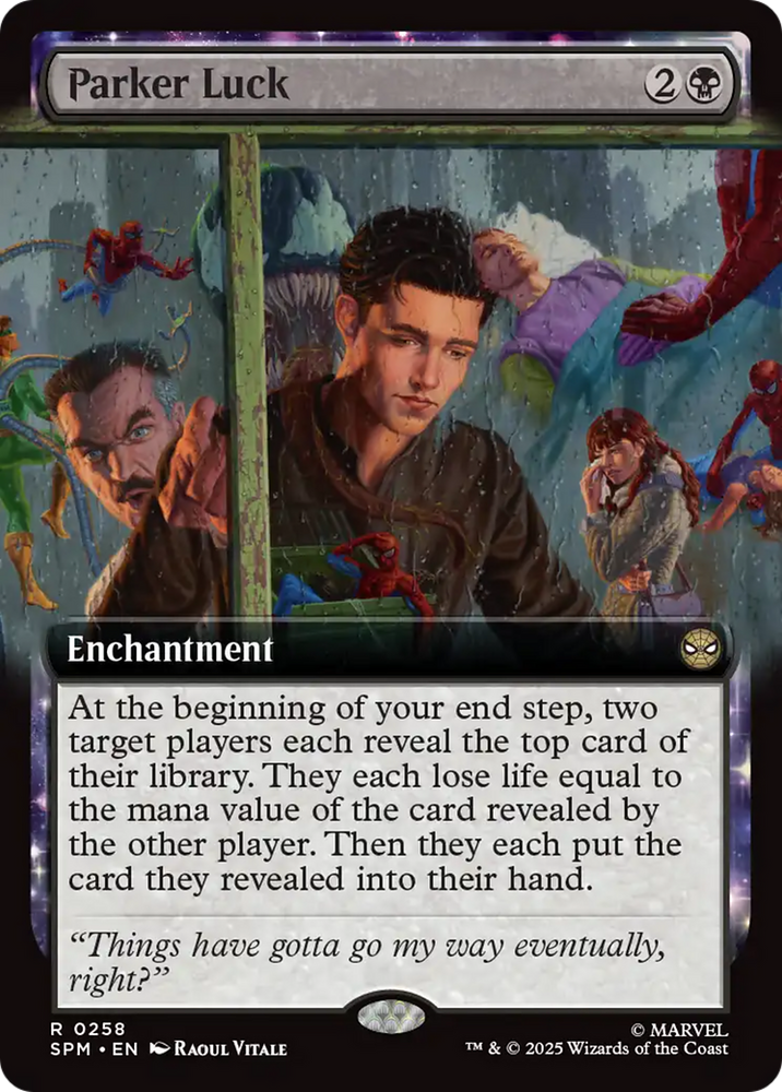Parker Luck (Extended Art) [Marvel's Spider-Man] Magic: The Gathering