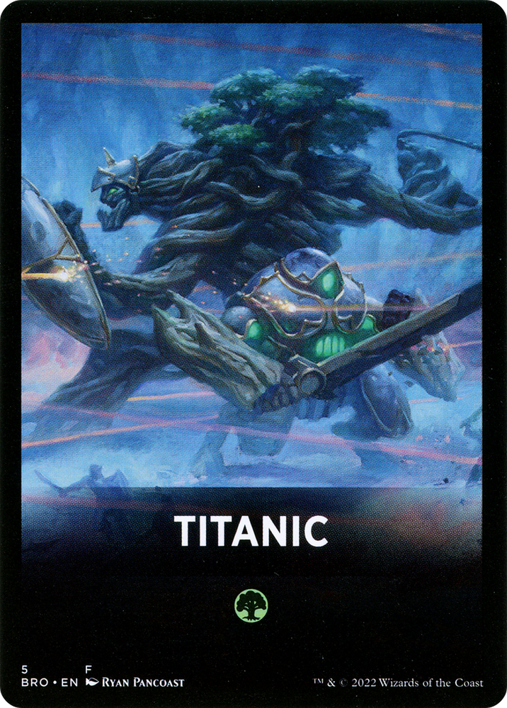Titanic Theme Card [The Brothers' War Tokens] Magic: The Gathering