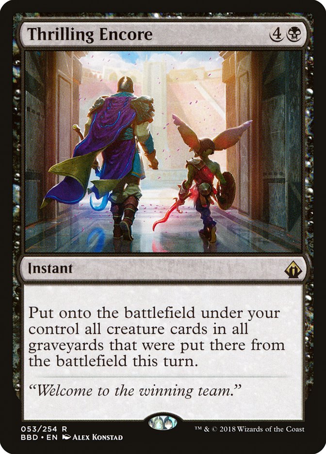 Thrilling Encore [Battlebond] Magic: The Gathering
