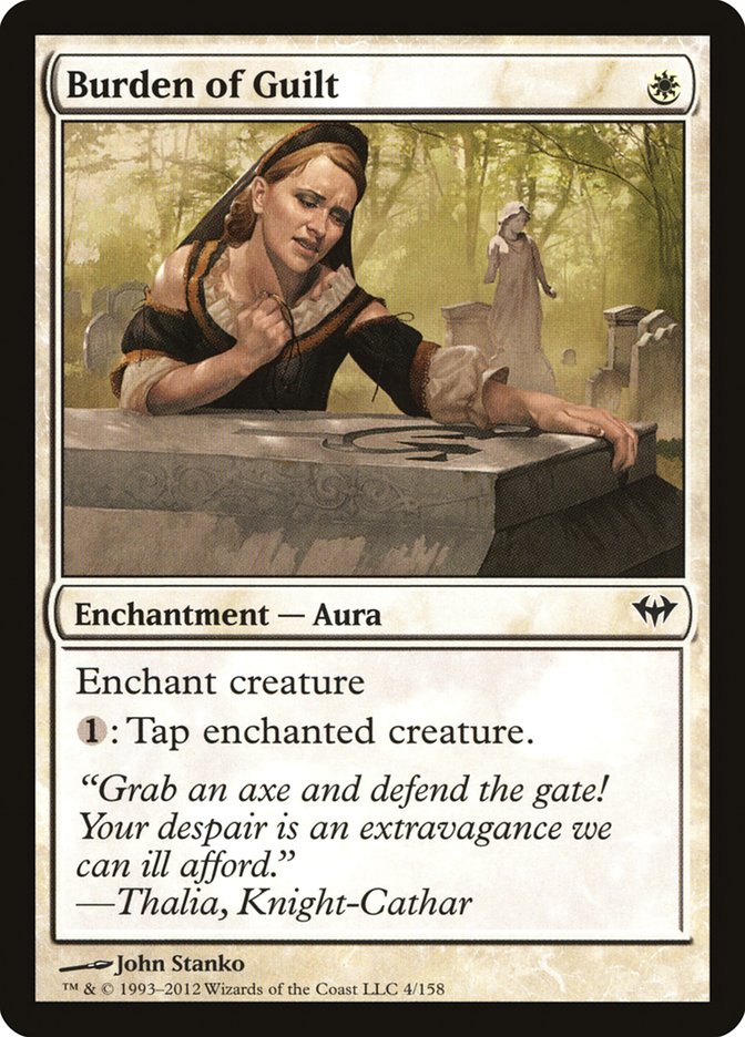 Burden of Guilt [Dark Ascension] Magic: The Gathering