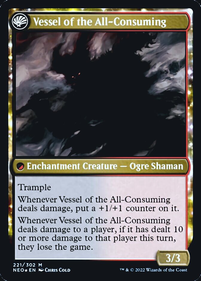 Hidetsugu Consumes All // Vessel of the All-Consuming [Kamigawa: Neon Dynasty Prerelease Promos] Magic: The Gathering