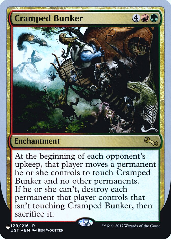 Cramped Bunker (Unfinity Foil Edition) [The List] Magic: The Gathering