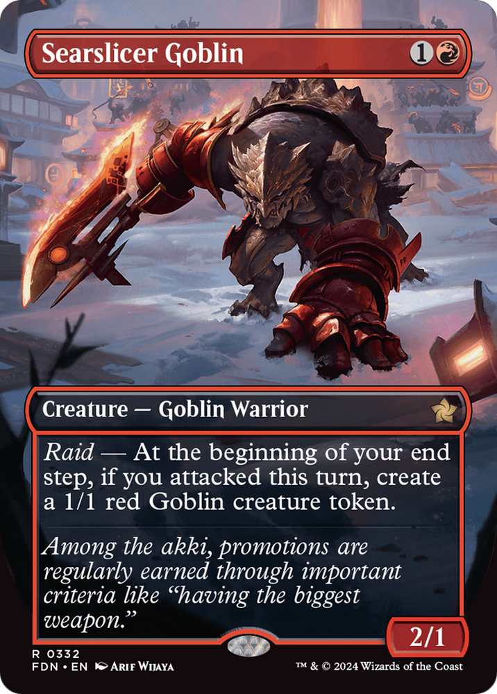 Searslicer Goblin (Borderless) [Foundations] Magic: The Gathering