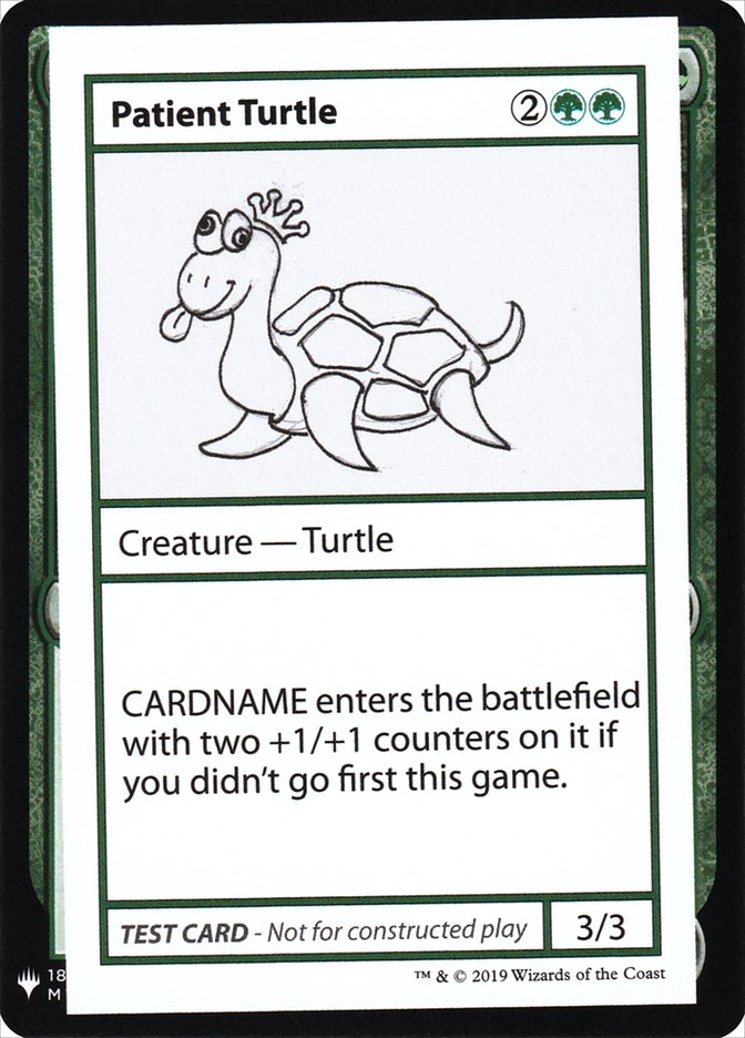 Patient Turtle [Mystery Booster Playtest Cards] Magic: The Gathering