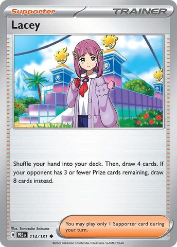 Lacey (114/131) [Scarlet & Violet: Prismatic Evolutions] - Pokemon Cards For Your TCG Needs!