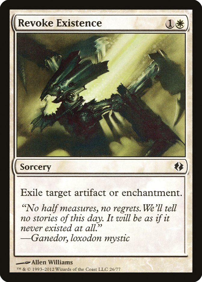 Revoke Existence [Duel Decks: Venser vs. Koth] Magic: The Gathering