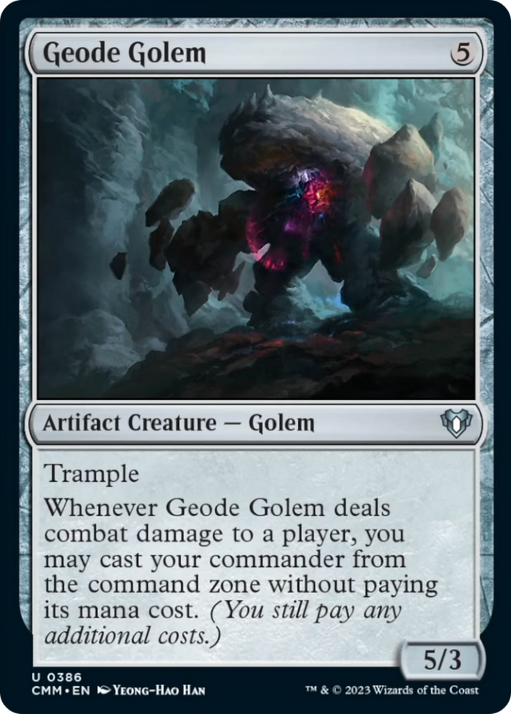 Geode Golem [Commander Masters] Magic: The Gathering