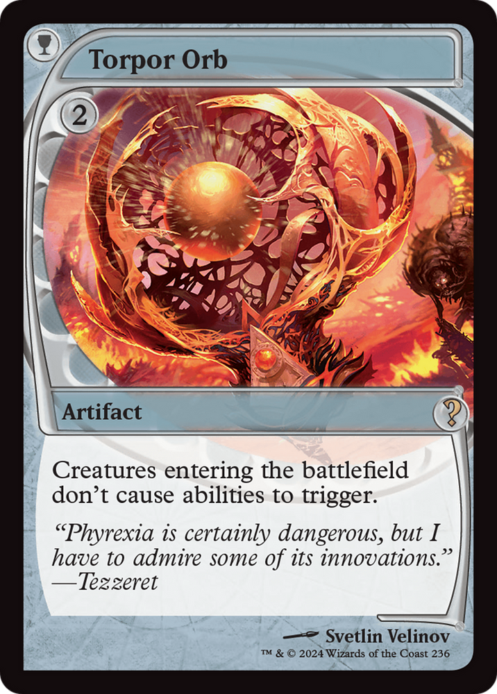 Torpor Orb (Future Sight) [Mystery Booster 2] Magic: The Gathering