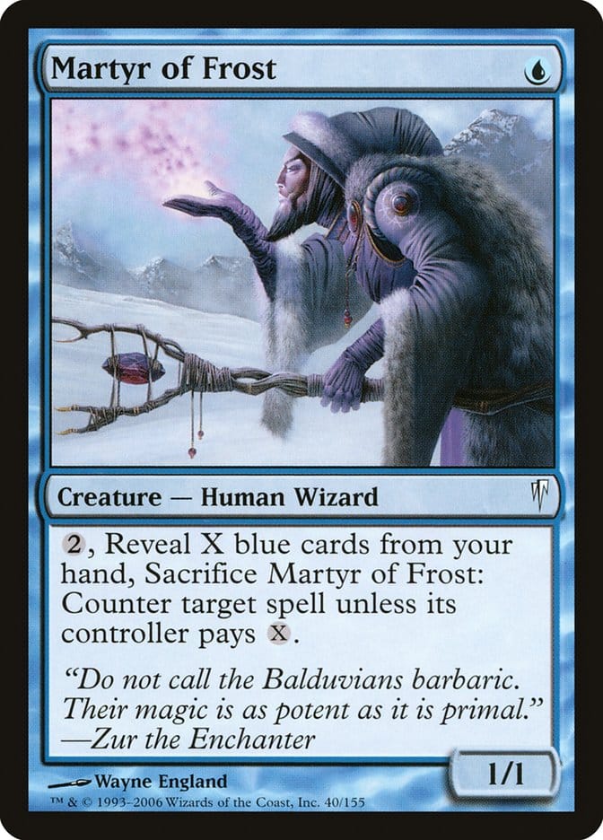 Martyr of Frost [Coldsnap] Magic: The Gathering