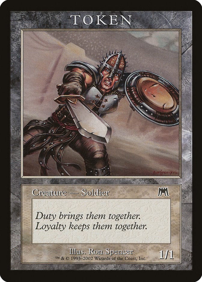 Soldier Token [Magic Player Rewards 2002] Magic: The Gathering