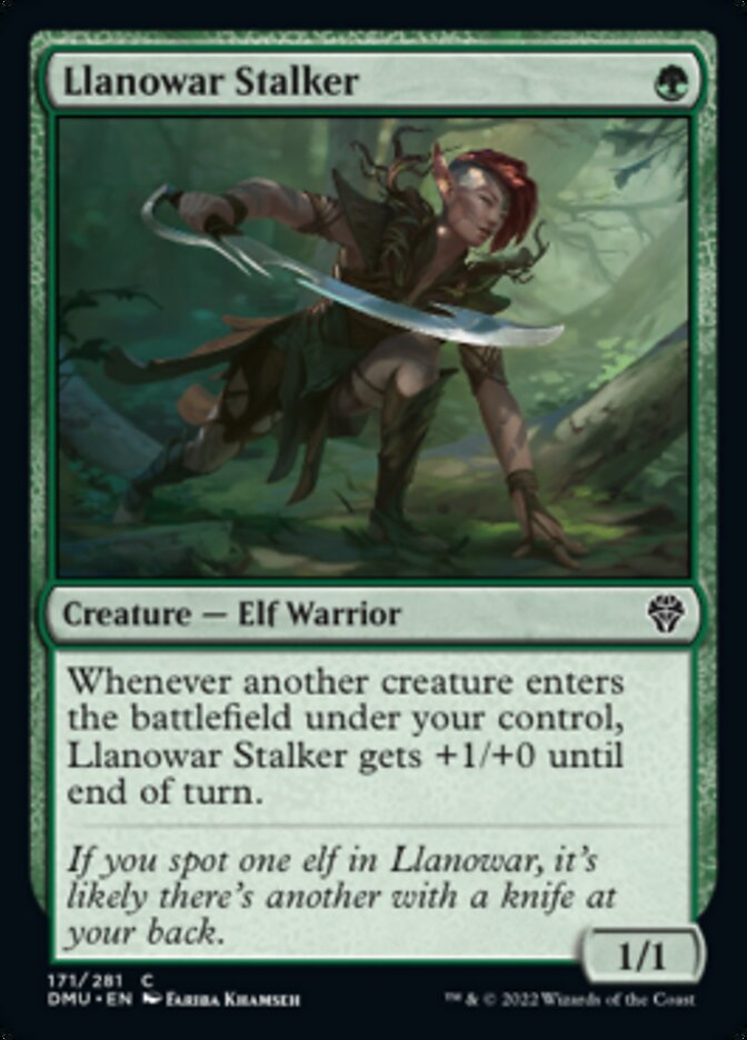 Llanowar Stalker [Dominaria United] Magic: The Gathering
