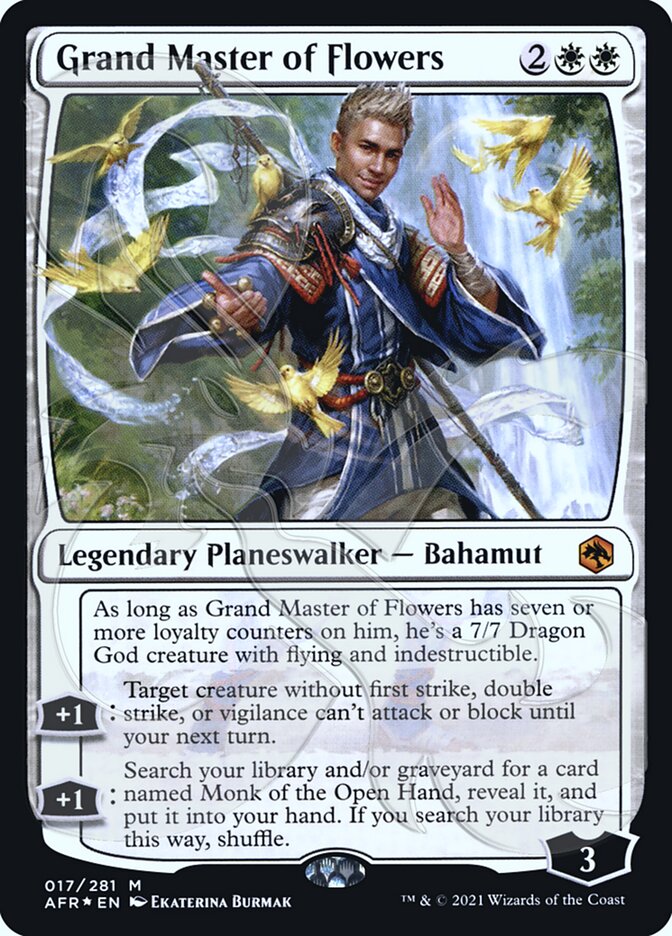Grand Master of Flowers (Ampersand Promo) [Dungeons & Dragons: Adventures in the Forgotten Realms Promos] Magic: The Gathering