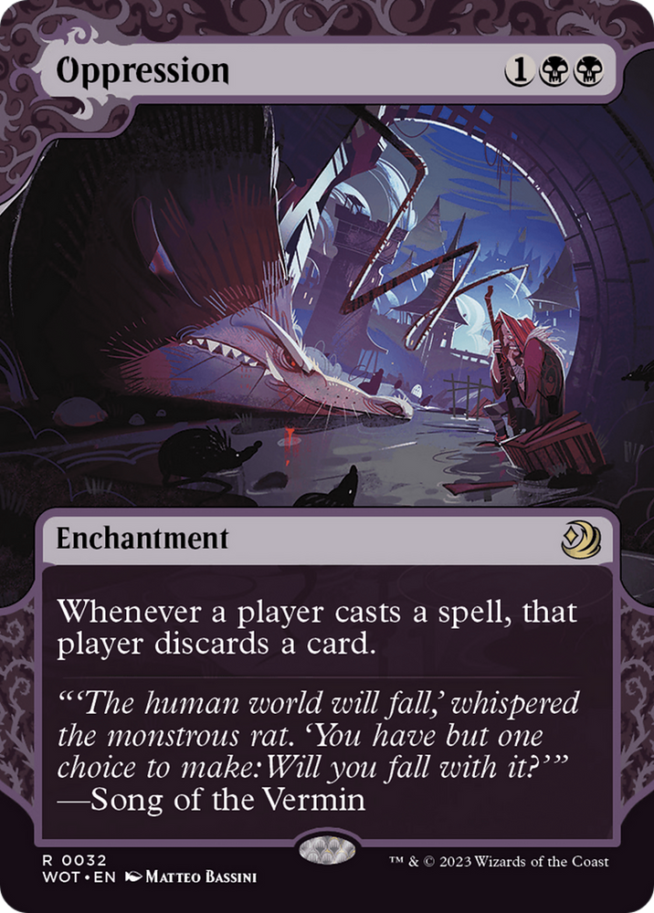 Oppression [Wilds of Eldraine: Enchanting Tales] Magic: The Gathering