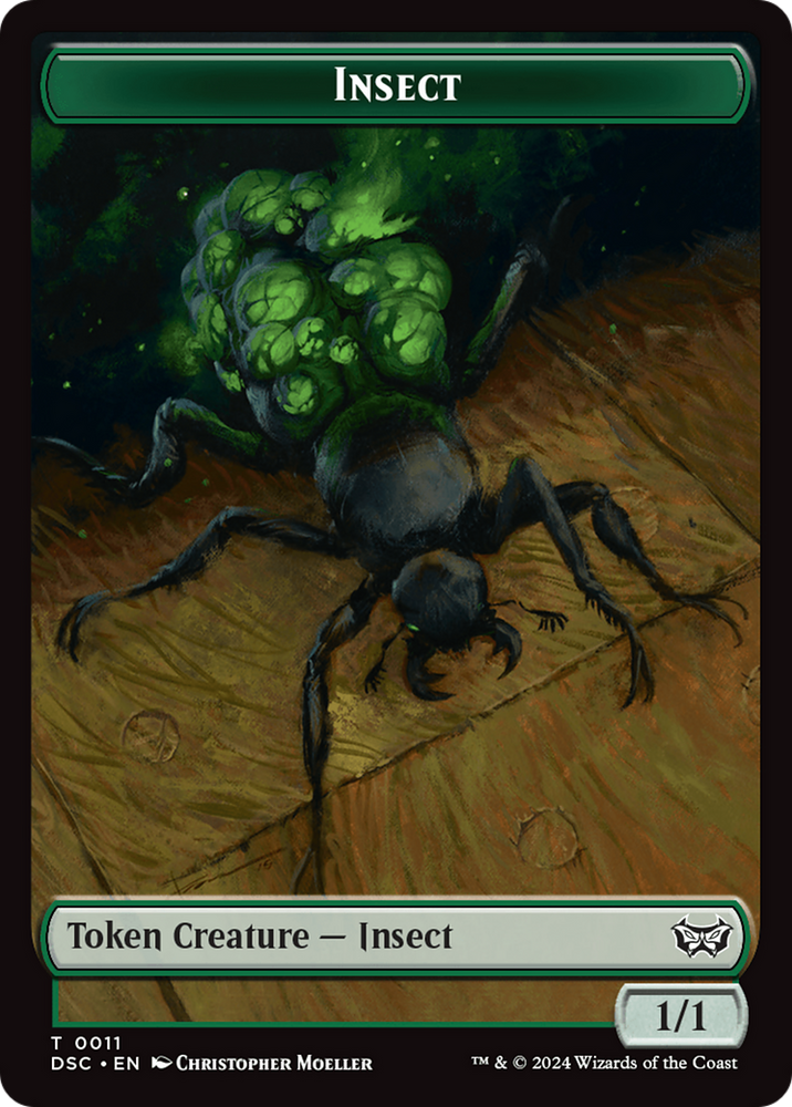 Insect (0011) // Shapeshifter Double-Sided Token [Duskmourn: House of Horror Commander Tokens] Magic: The Gathering