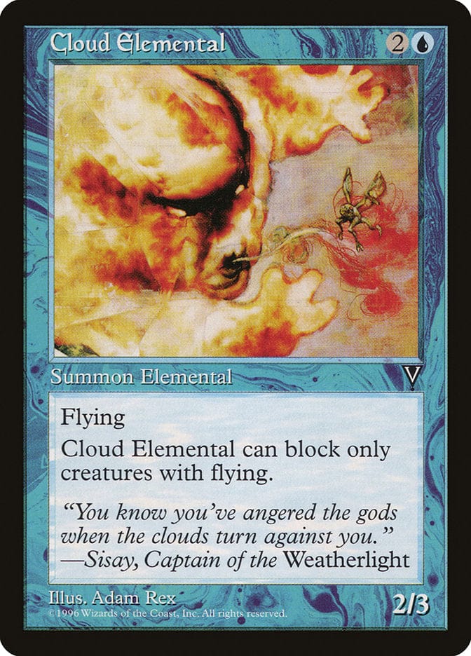 Cloud Elemental [Visions] Magic: The Gathering
