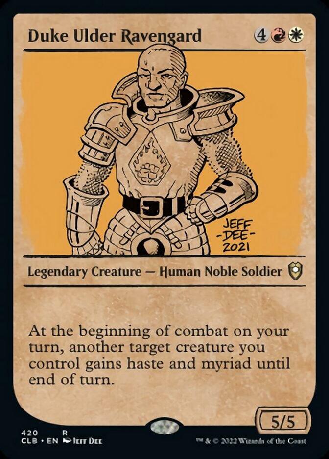 Duke Ulder Ravengard (Showcase) [Commander Legends: Battle for Baldur's Gate] Magic: The Gathering