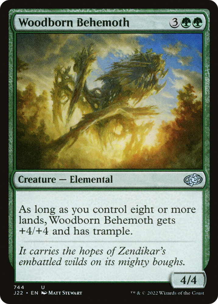 Woodborn Behemoth [Jumpstart 2022] Magic: The Gathering