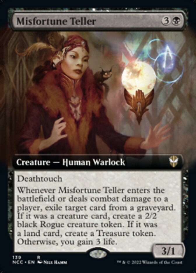 Misfortune Teller (Extended Art) [Streets of New Capenna Commander] Magic: The Gathering