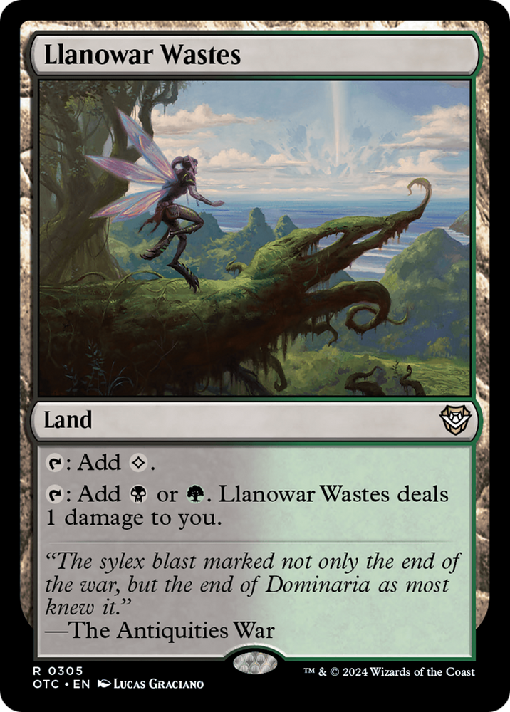 Llanowar Wastes [Outlaws of Thunder Junction Commander] Magic: The Gathering