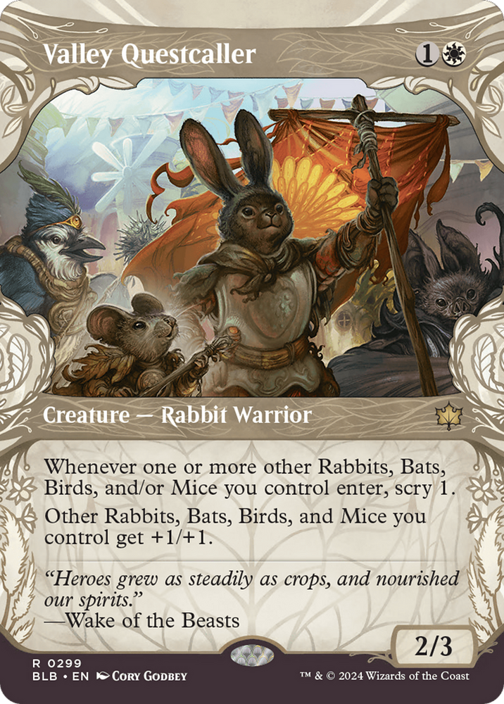 Valley Questcaller (Showcase) [Bloomburrow] Magic: The Gathering