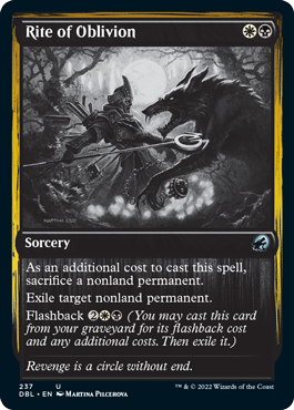 Rite of Oblivion [Innistrad: Double Feature] Magic: The Gathering