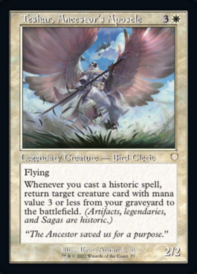 Teshar, Ancestor's Apostle (Retro) [The Brothers' War Commander] Magic: The Gathering