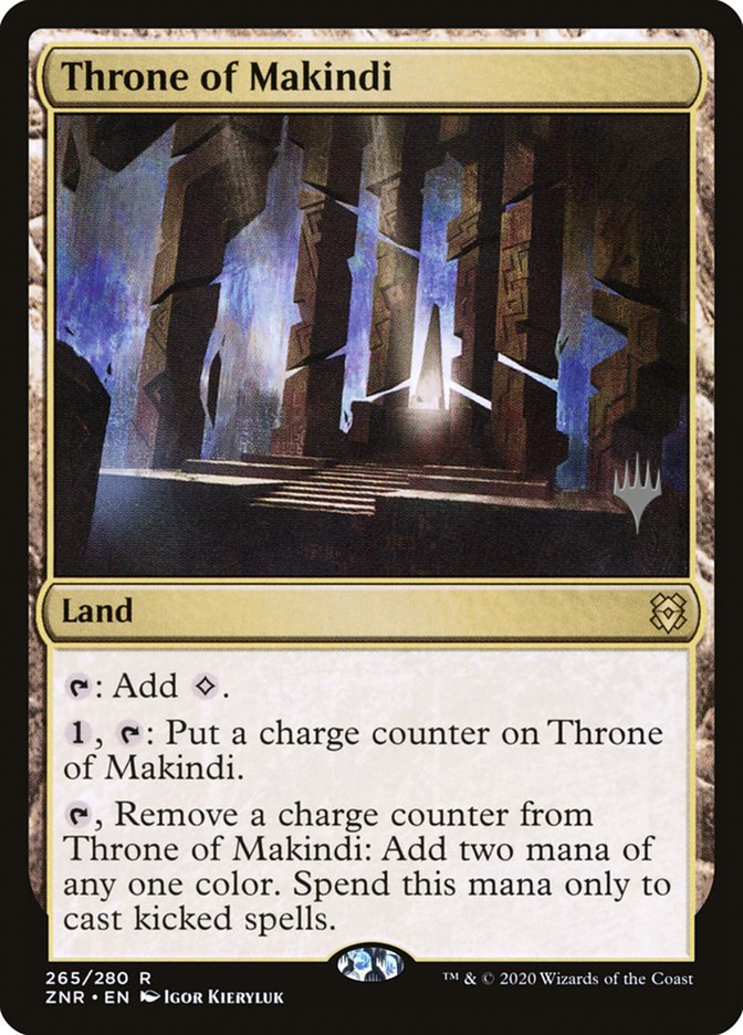 Throne of Makindi (Promo Pack) [Zendikar Rising Promos] Magic: The Gathering