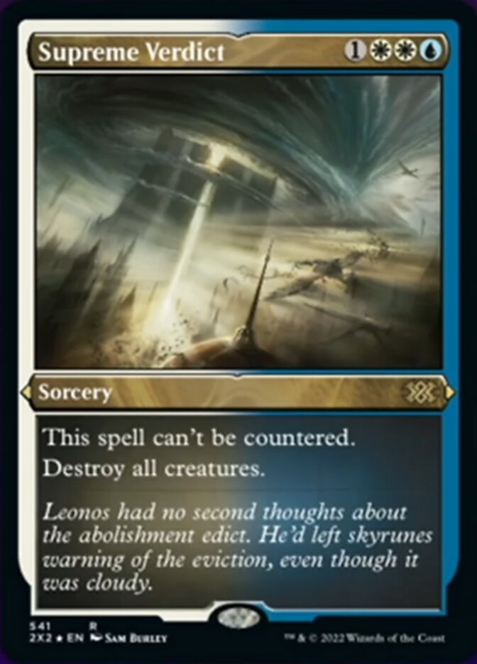 Supreme Verdict (Foil Etched) [Double Masters 2022] Magic: The Gathering