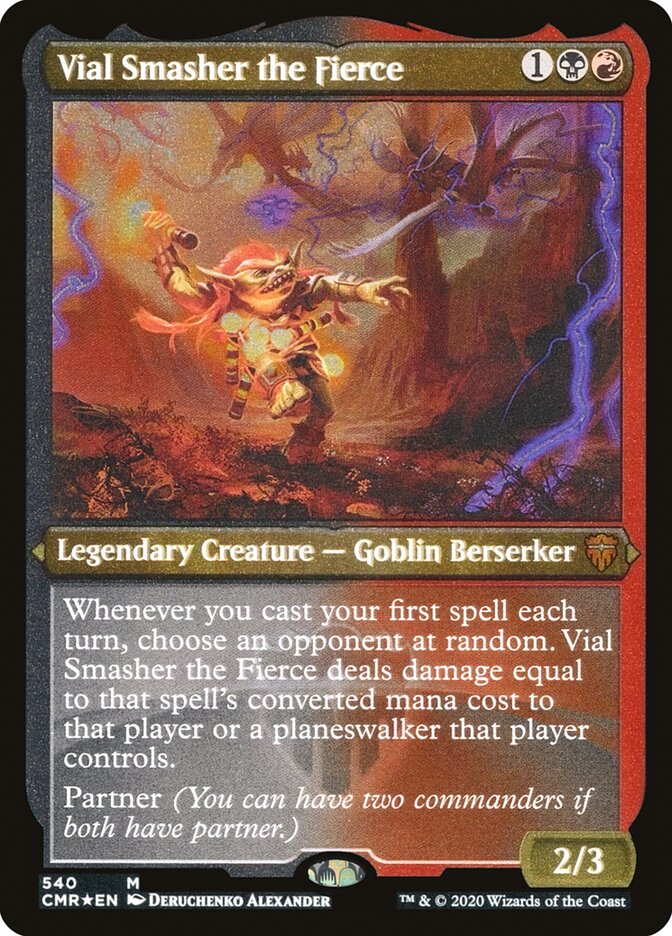 Vial Smasher the Fierce (Etched) [Commander Legends] Magic: The Gathering