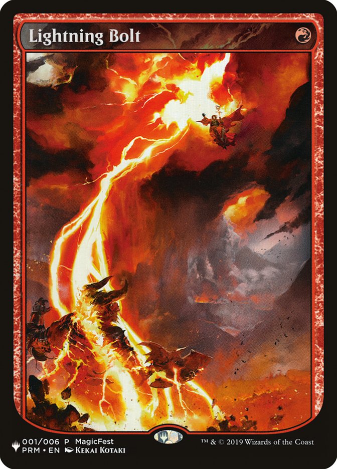 Lightning Bolt (001/006) [The List] Magic: The Gathering