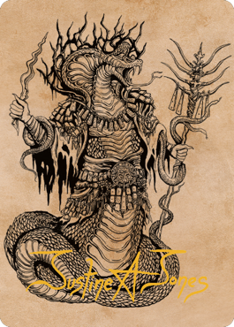 Sivriss, Nightmare Speaker Art Card (51) (Gold-Stamped Signature) [Commander Legends: Battle for Baldur's Gate Art Series] Magic: The Gathering