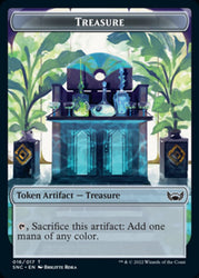 Treasure (016) // Citizen Double-Sided Token [Streets of New Capenna Tokens] Magic: The Gathering