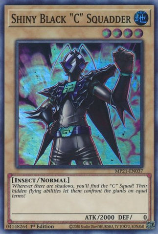 Shiny Black C Squadder [MP21-EN037] Super Rare - Yugioh Cards For Your TCG Needs!
