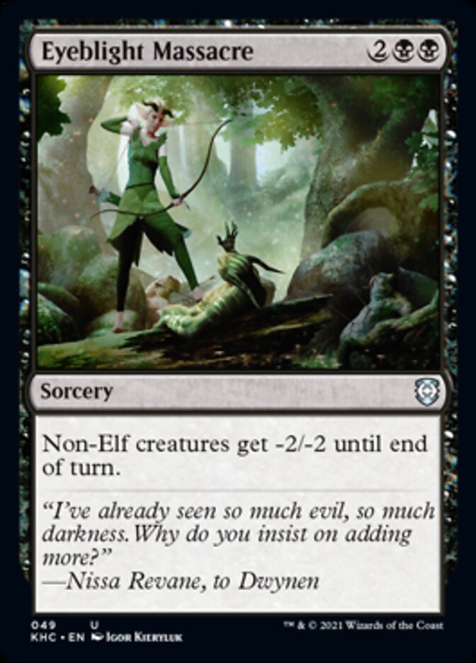 Eyeblight Massacre [Kaldheim Commander] Magic: The Gathering